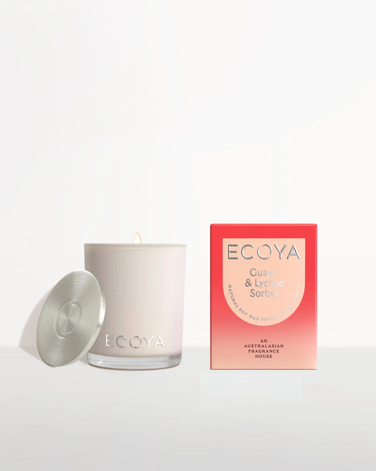 Ecoya Guava &  Lychee Mini Madison Jar Candle