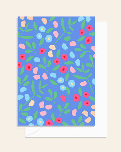 Garden Cobalt Card