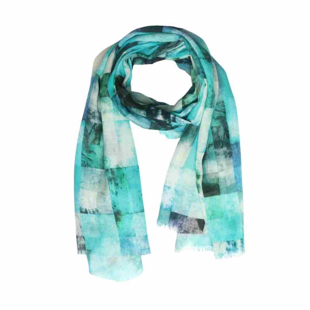 Geometric Cotton Modal Scarf