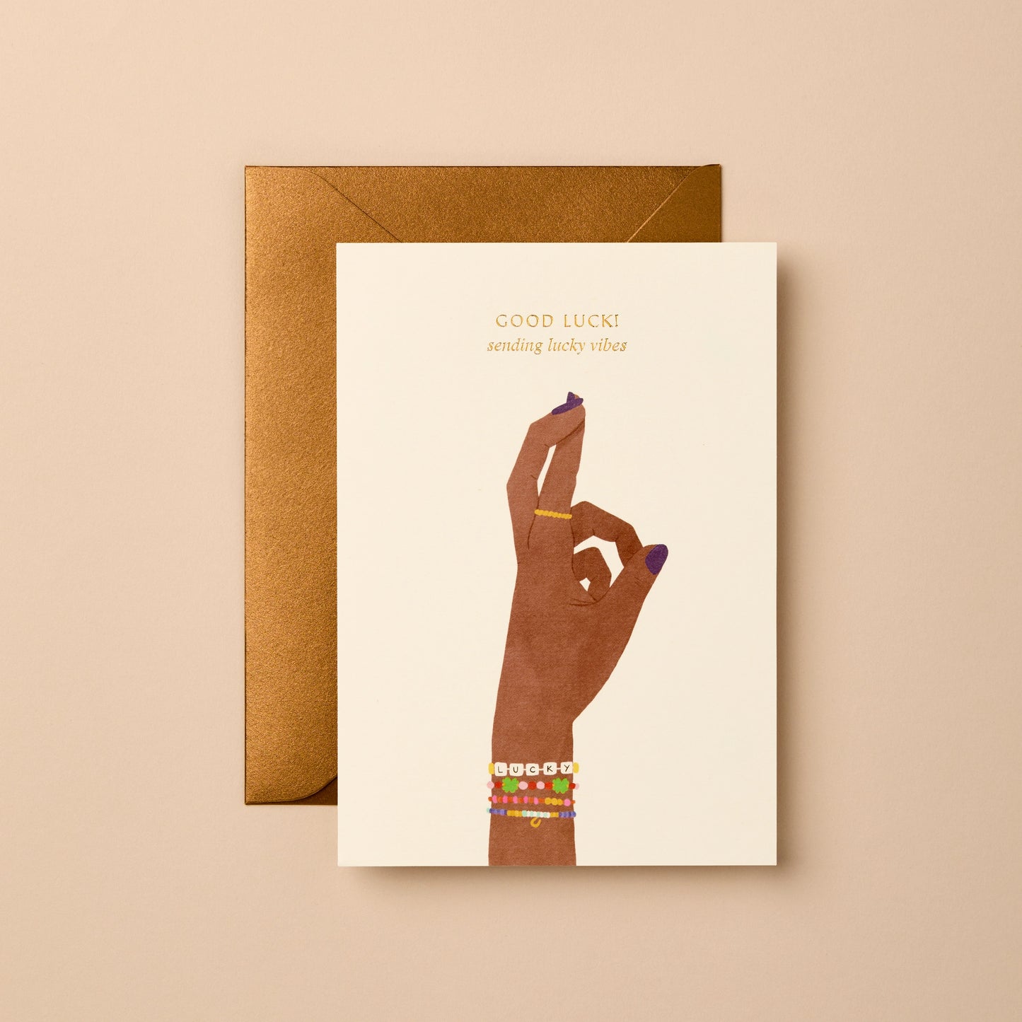 Good Luck! Sending Lucky Vibes Card