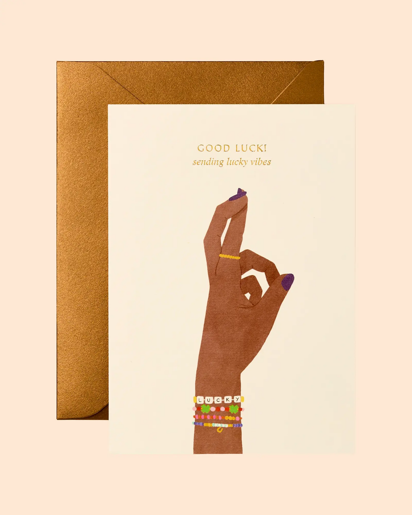 Good Luck! Sending Lucky Vibes Card