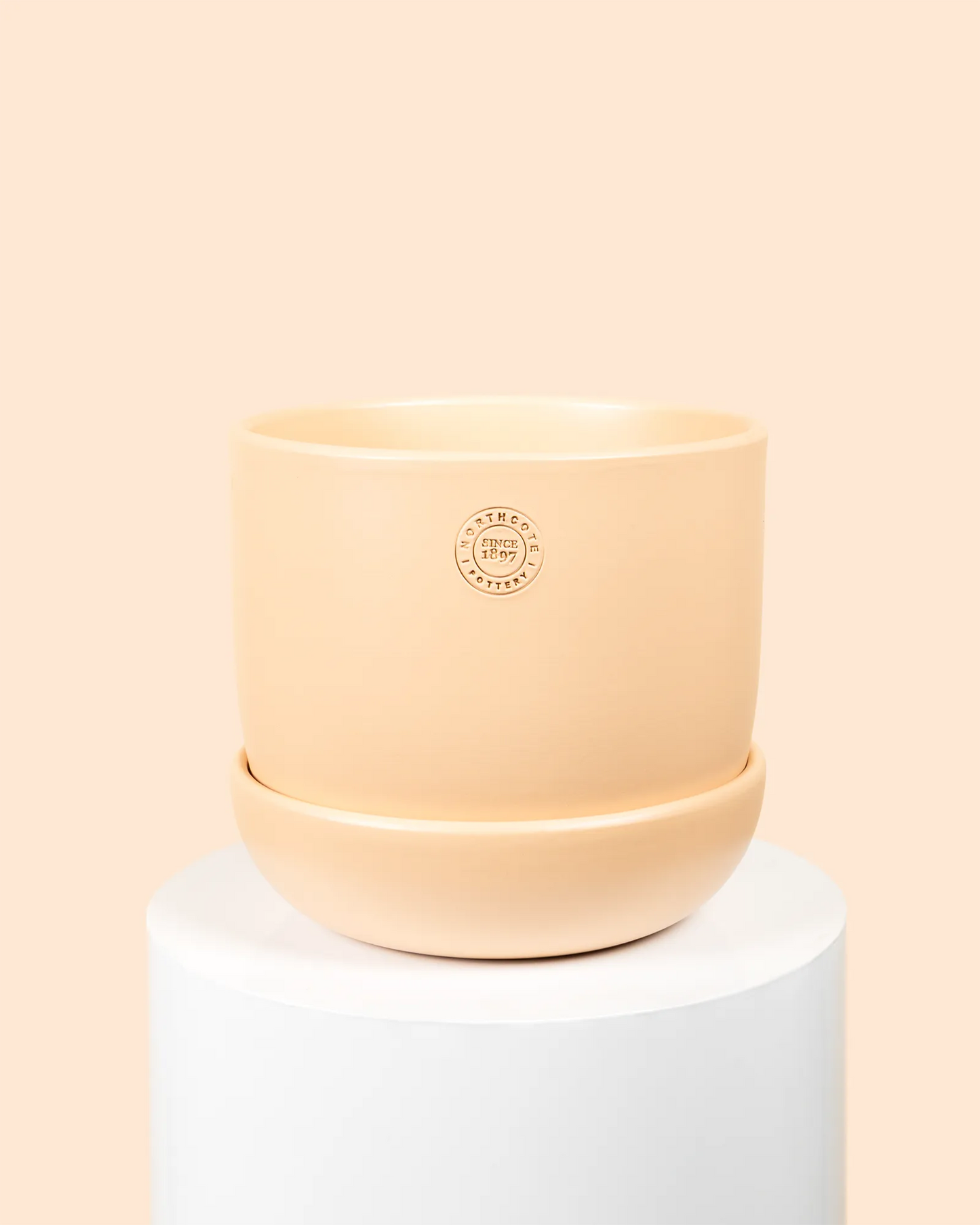 Hana Pot with Saucer (Blush)
