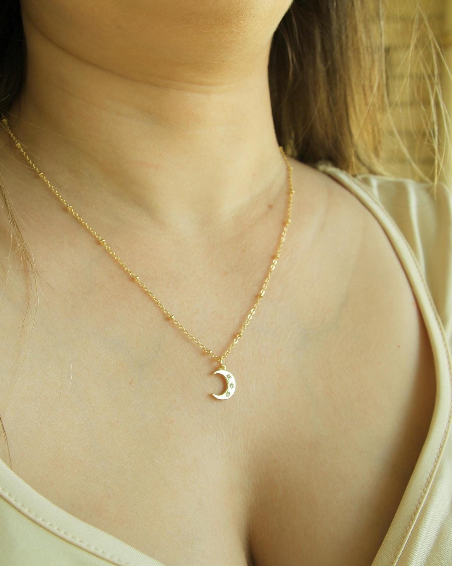 Handmade Moon Necklace