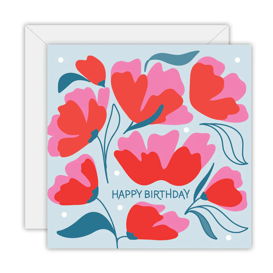 Happy Birthday Floral Card