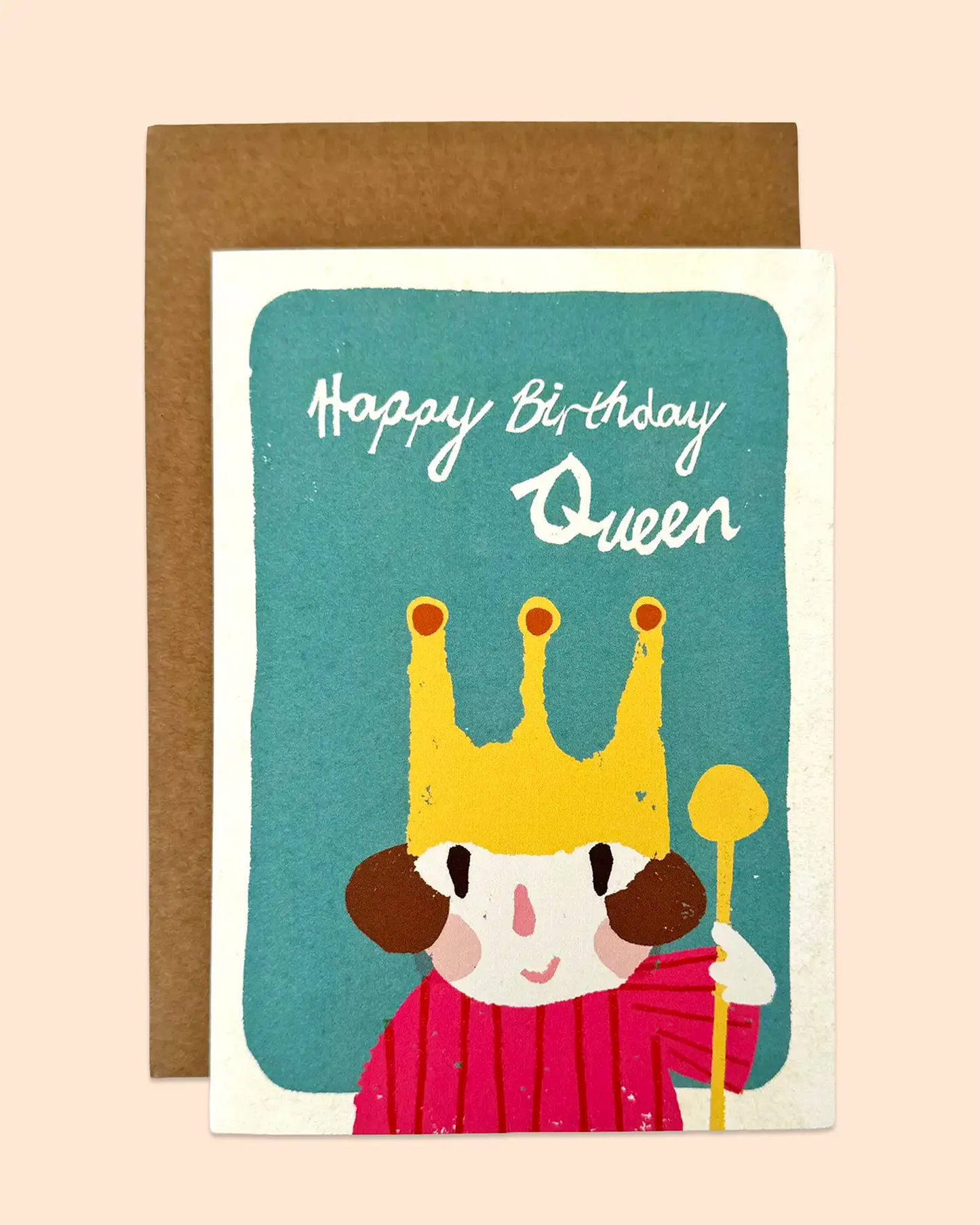 Happy Birthday Queen (Teal) Card