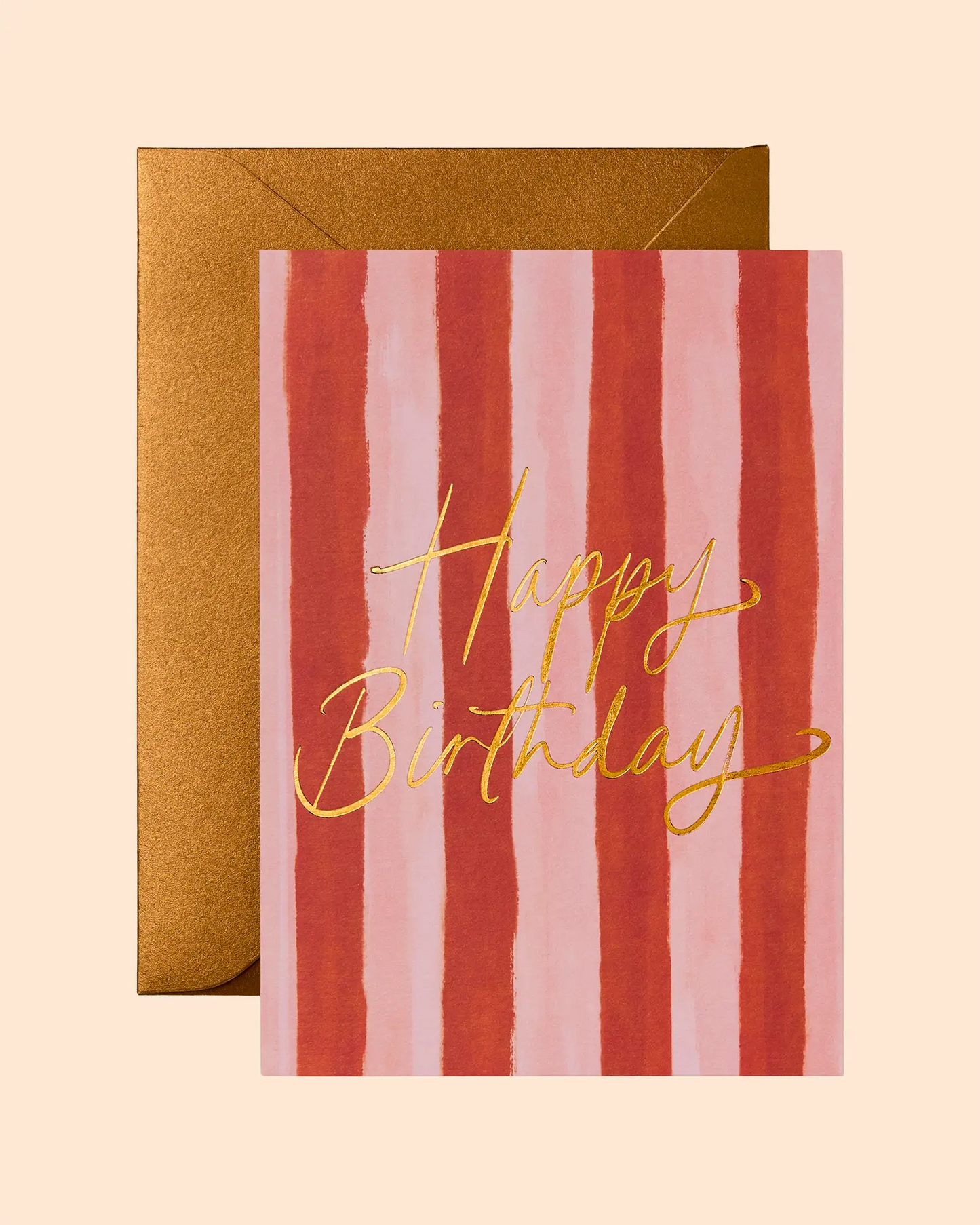 Happy Birthday (Candy Stripes) Card