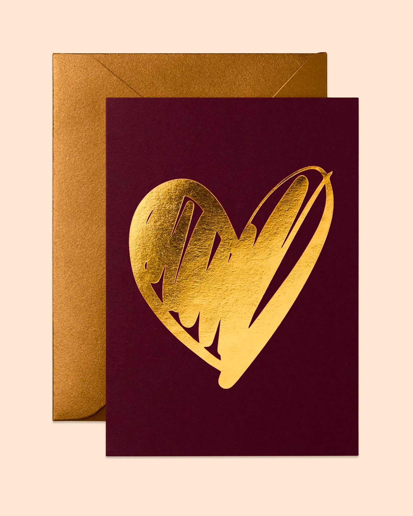 Heart (Burgundy) Card