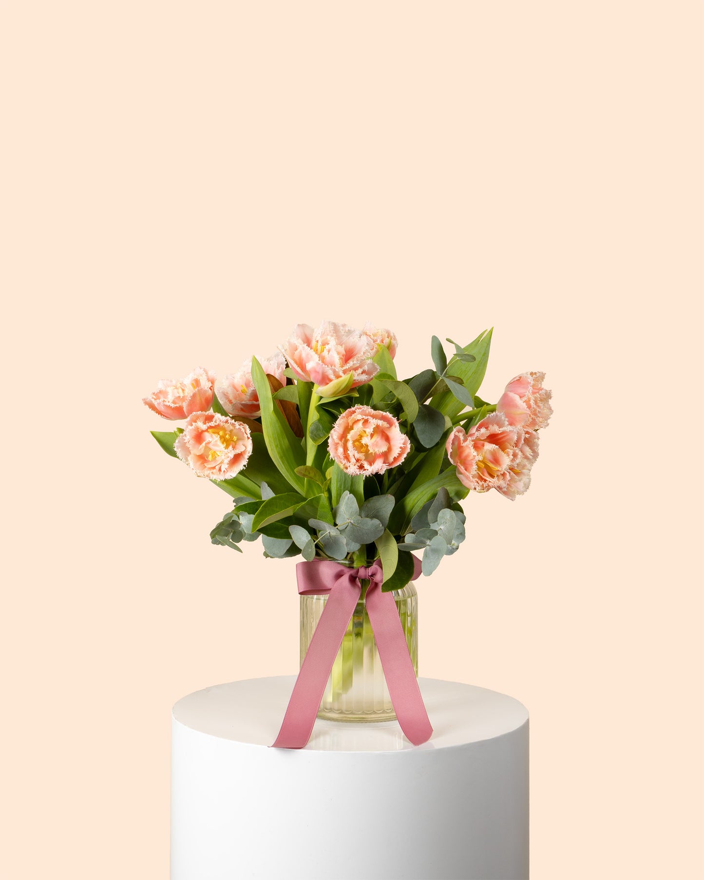 Heartfelt Tulips Bouquet in Vase