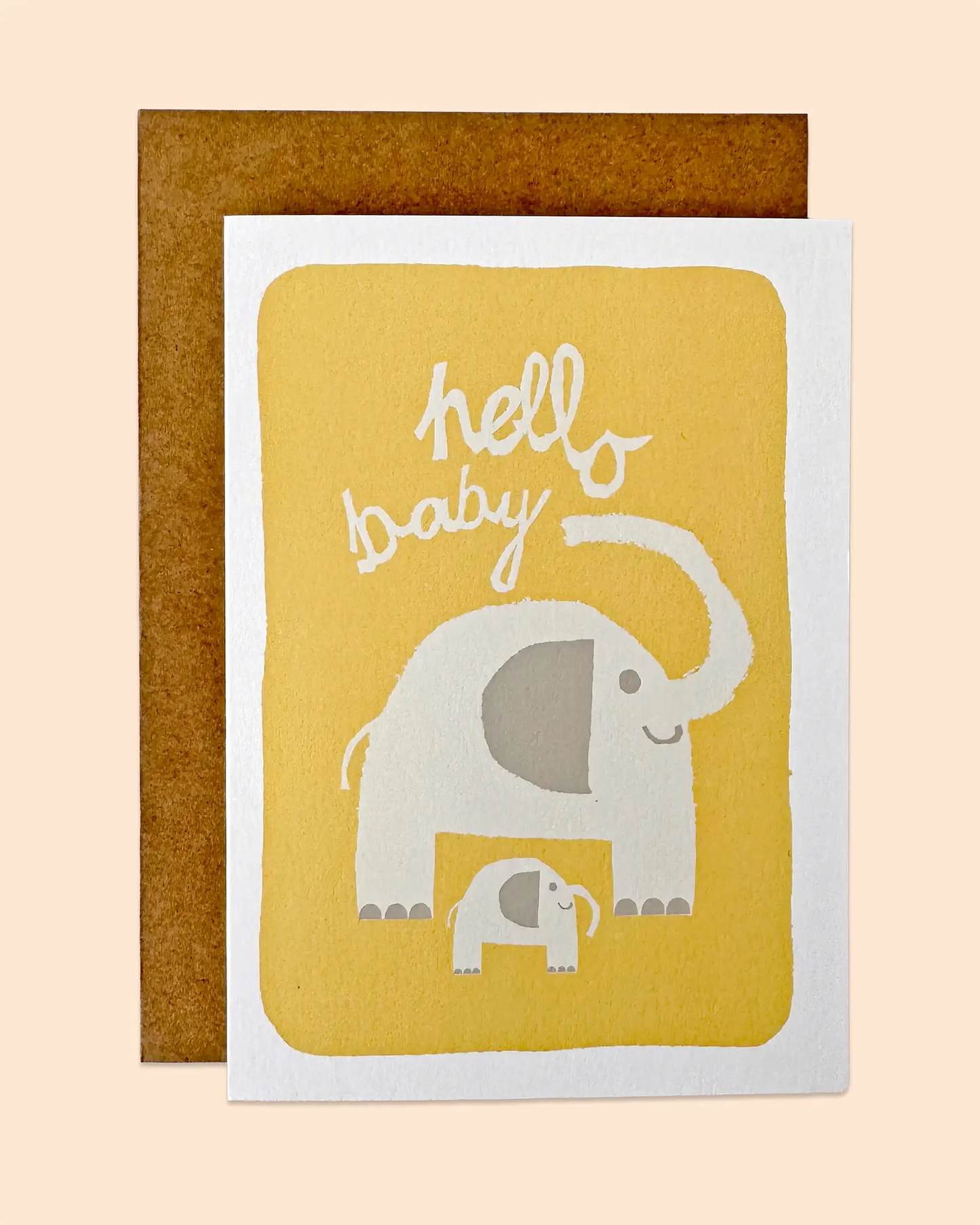 Hello Baby Elephant Card