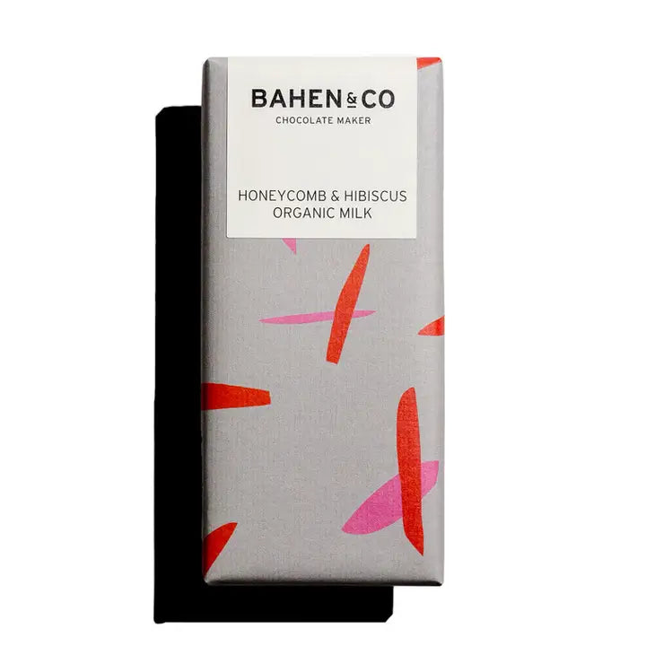 Bahen & Co Honeycomb & Hibiscus Organic Milk Chocolate