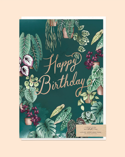 Houseplants Birthday Card