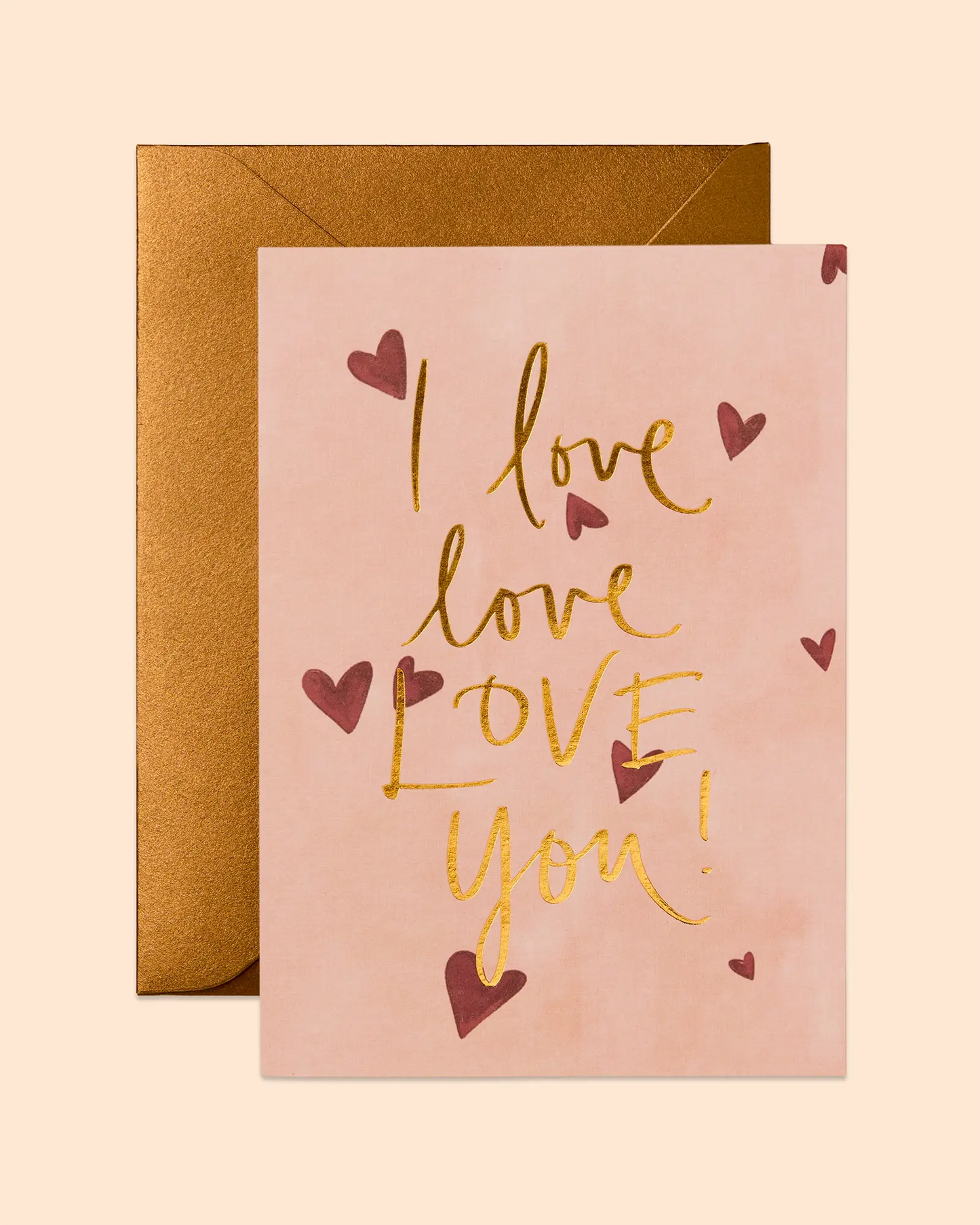 I Love Love Love You! (Hearts) Card