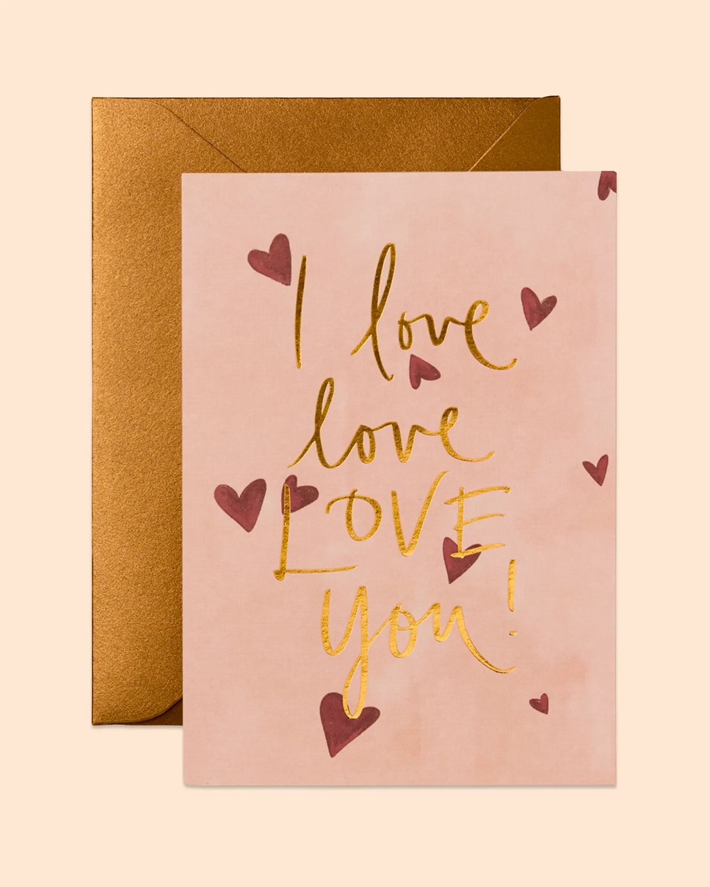 I Love Love Love You (Hearts) Card