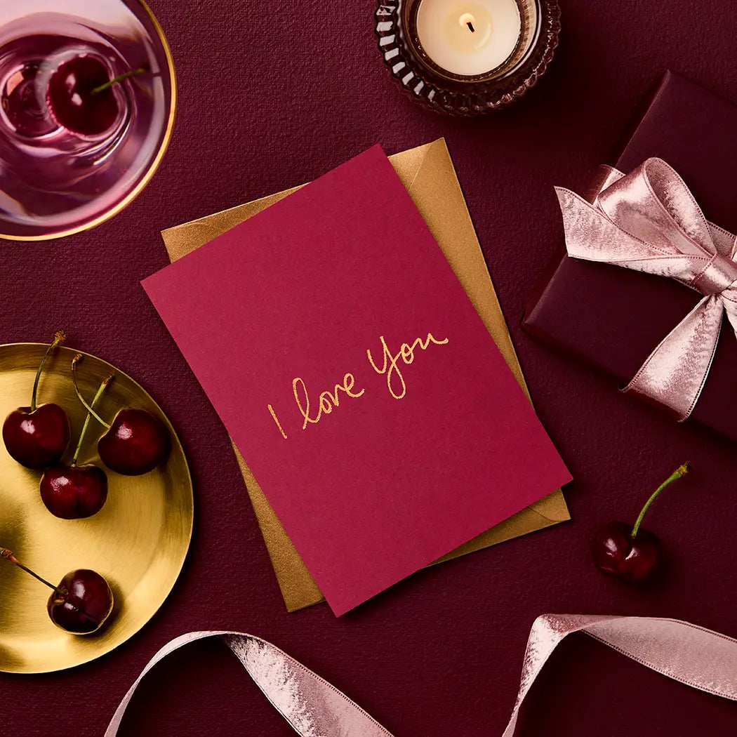I Love You (Rouge Red) Card