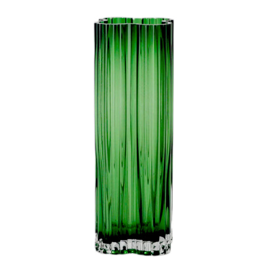 Fabian Glass Clover Vase Green