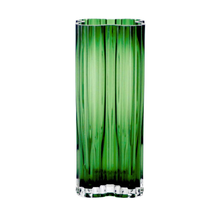 Fabian Glass Clover Vase Green
