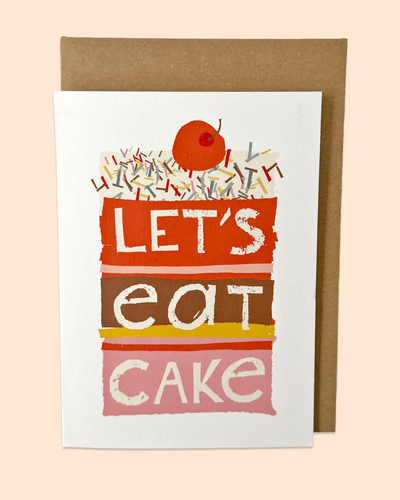 Lets Eat Cake (with A Cherry) Card