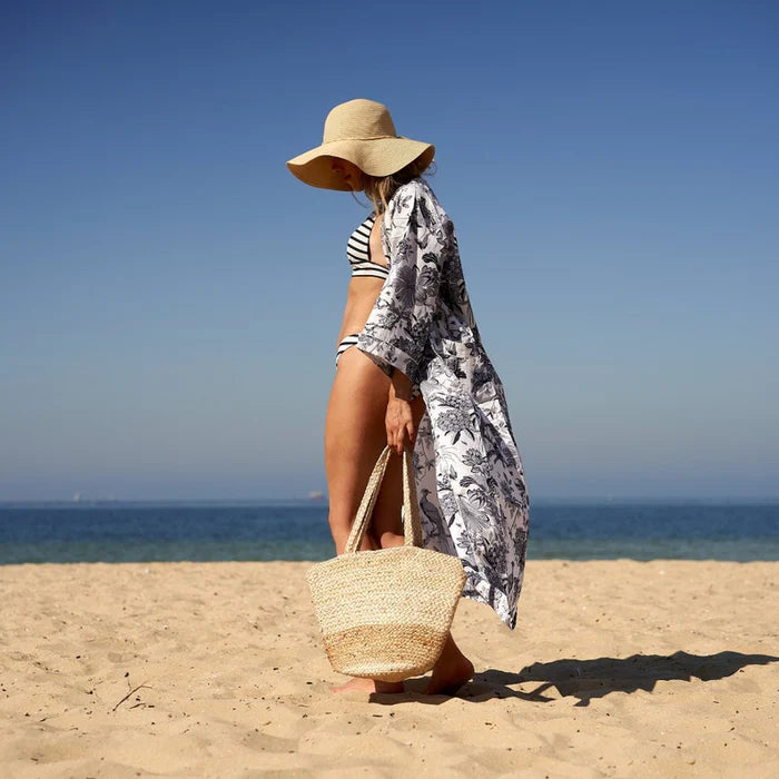 Linen Connections Beachside Blooms Kimono