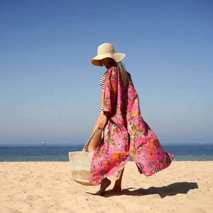 Linen Connections Blossom Burst Kimono