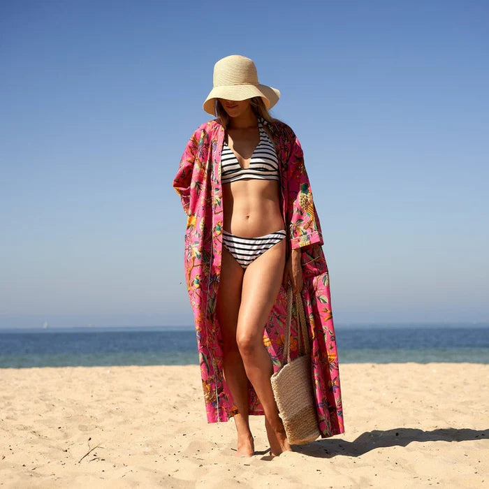 Linen Connections Blossom Burst Kimono