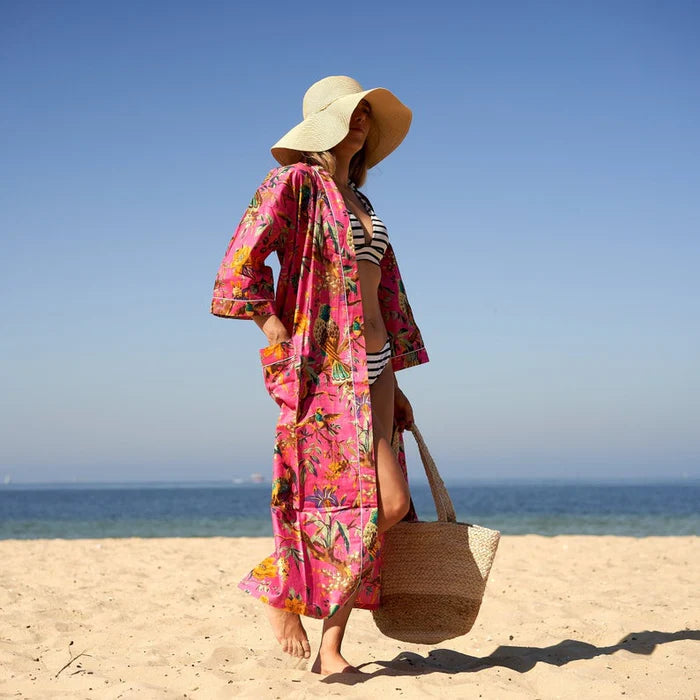 Linen Connections Blossom Burst Kimono