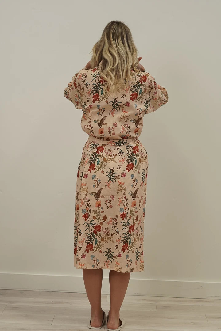 Linens Unlimited Wildflower Field Beige Kimono
