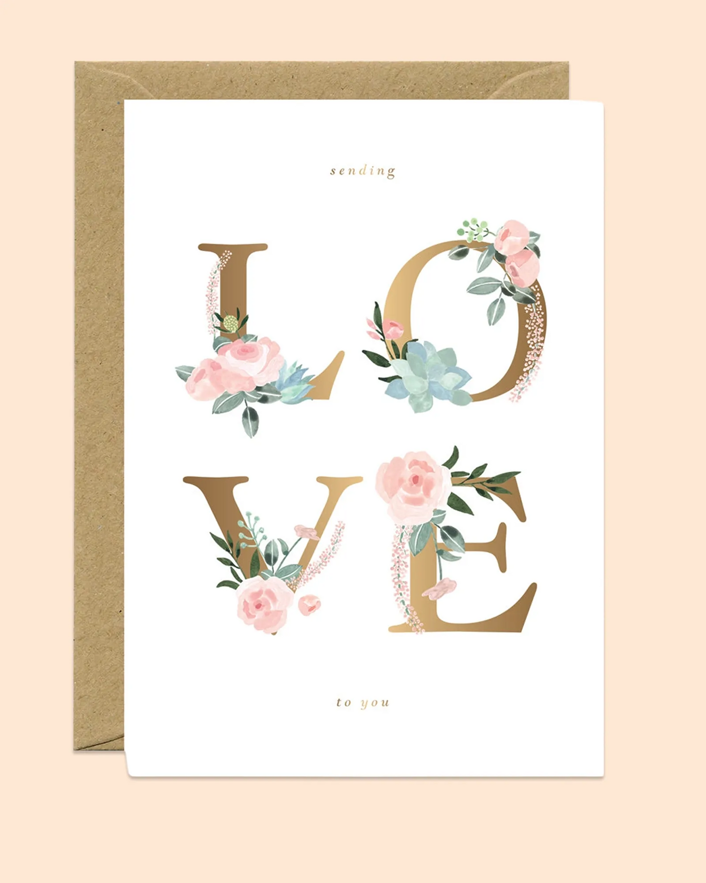 Love Letters (Gold Foil) Card