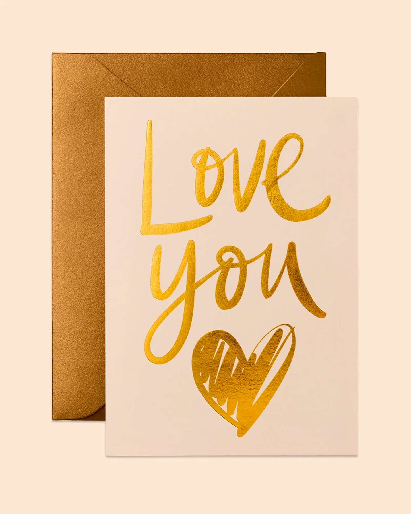 Love You (Cream) Card