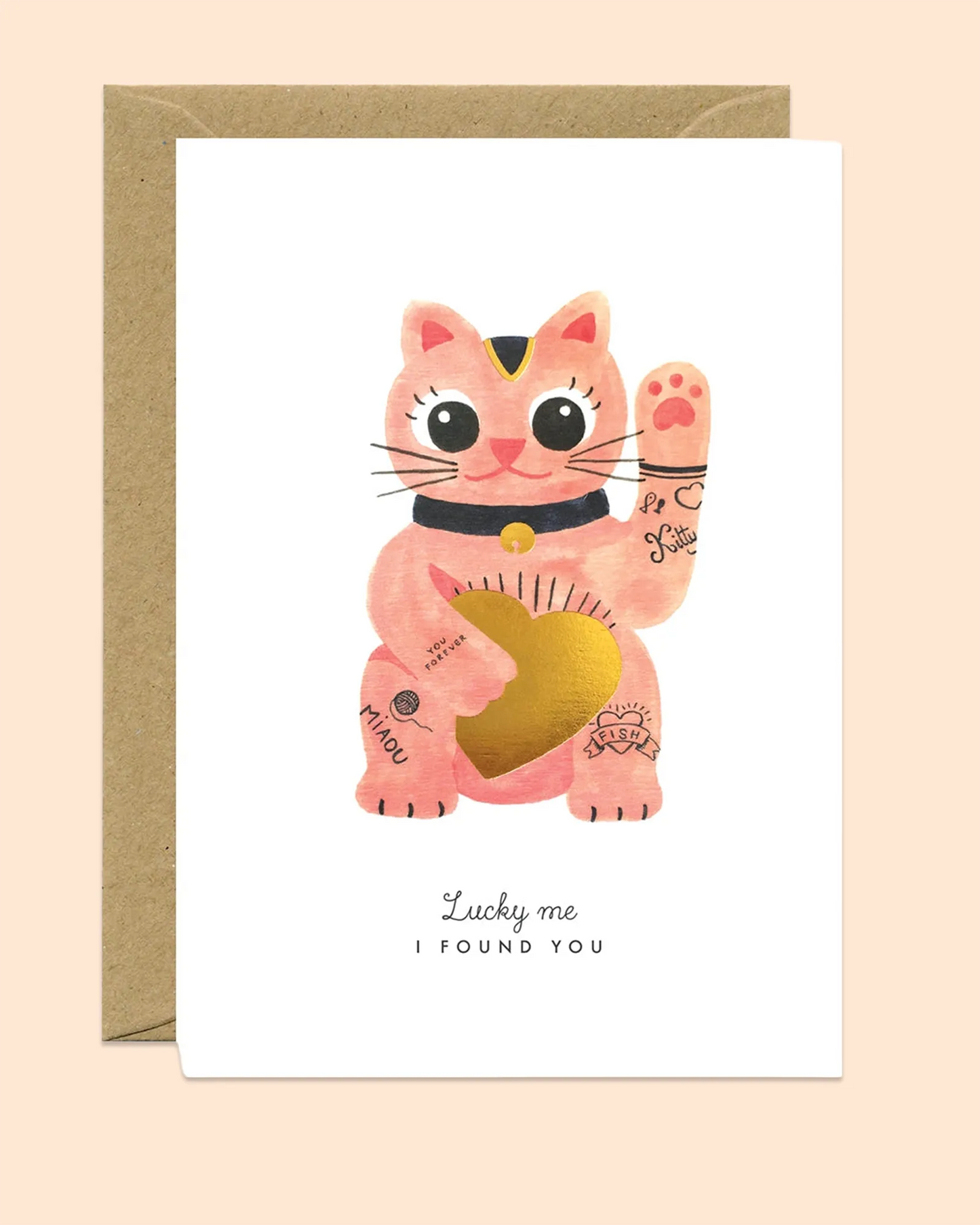 Lucky Me I Found You (Gold Foil) Card