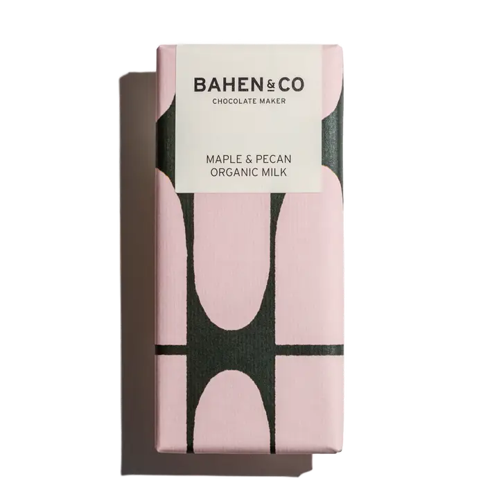 Bahen & Co Maple & Pecan Organic Milk Chocolate Bar