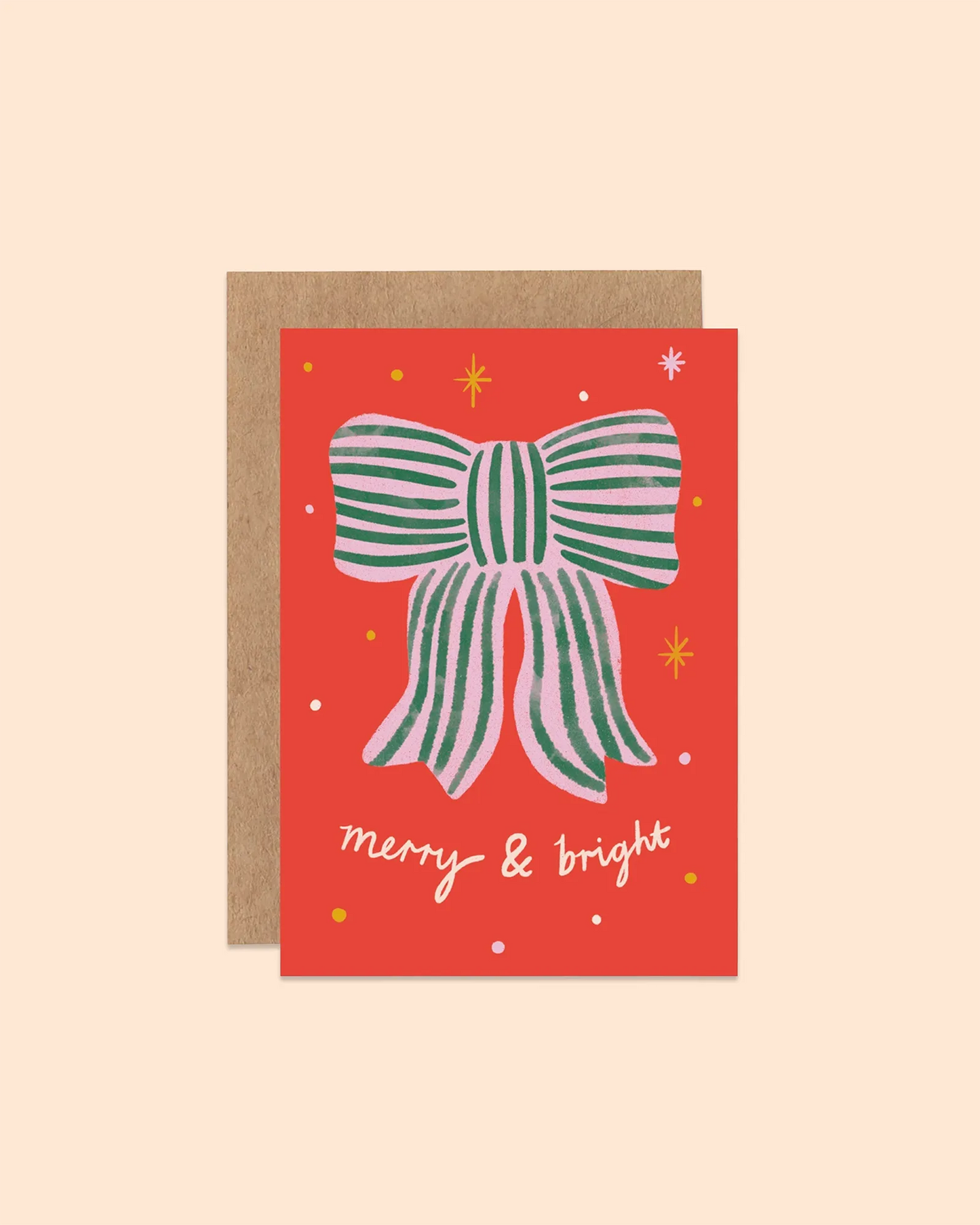 Merry & Bright Bow Mini Card