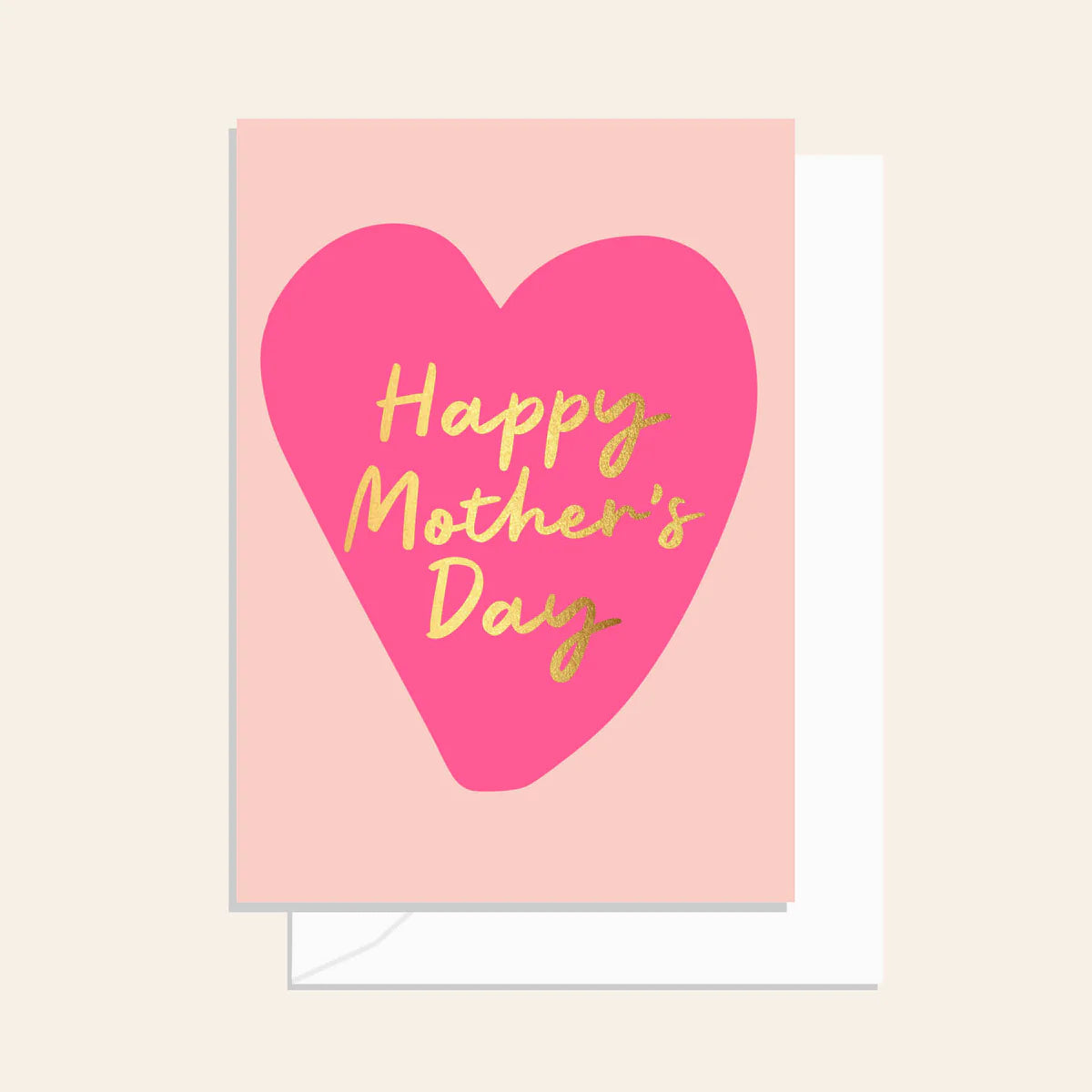 Mother's Day Pink Heart Card