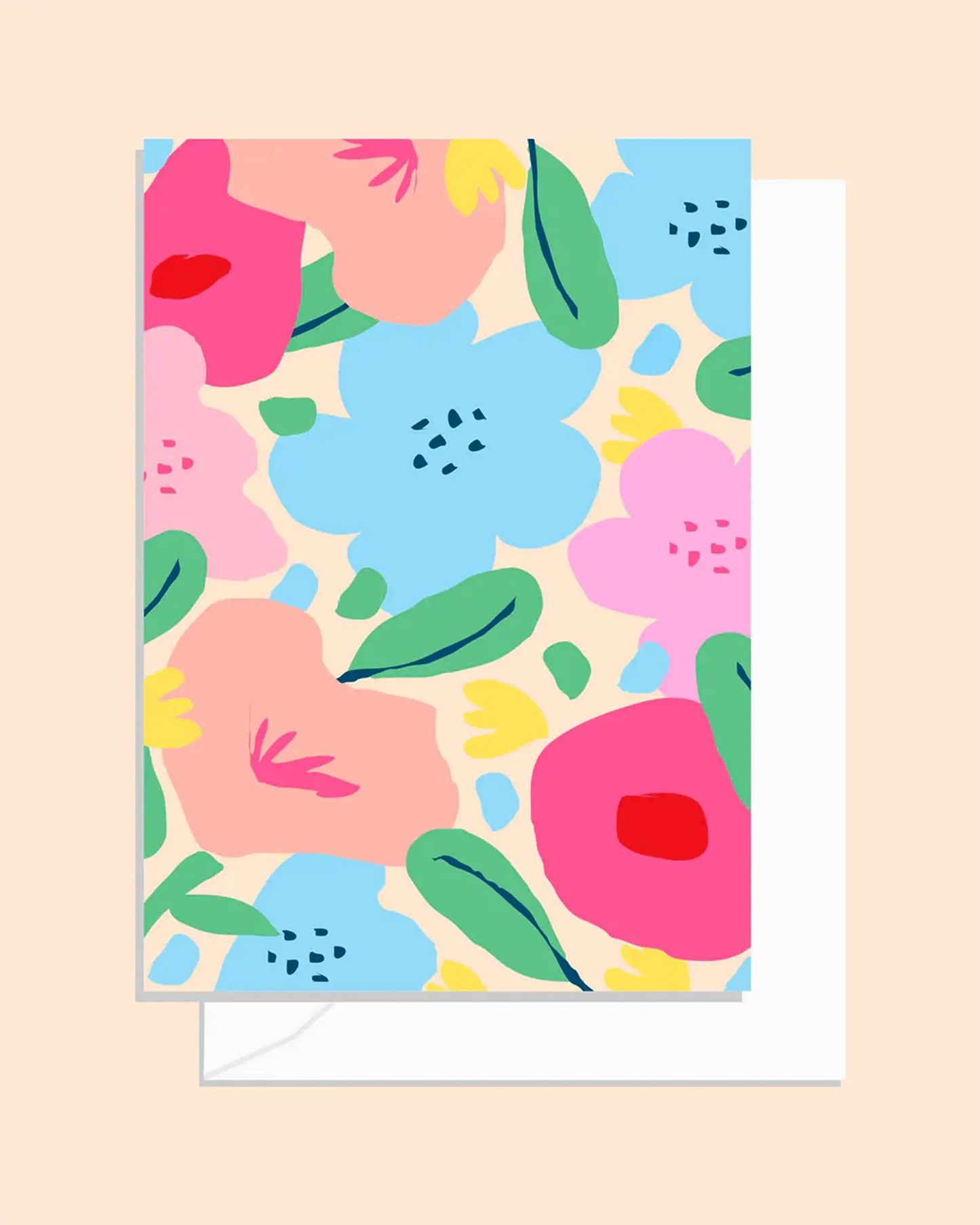 Neon Bloom Pink Card