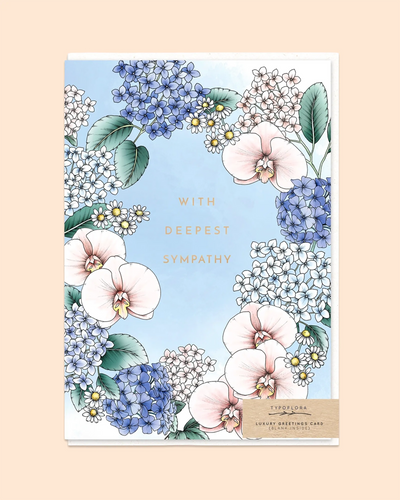 Orchids with Deepest Sympathy Card