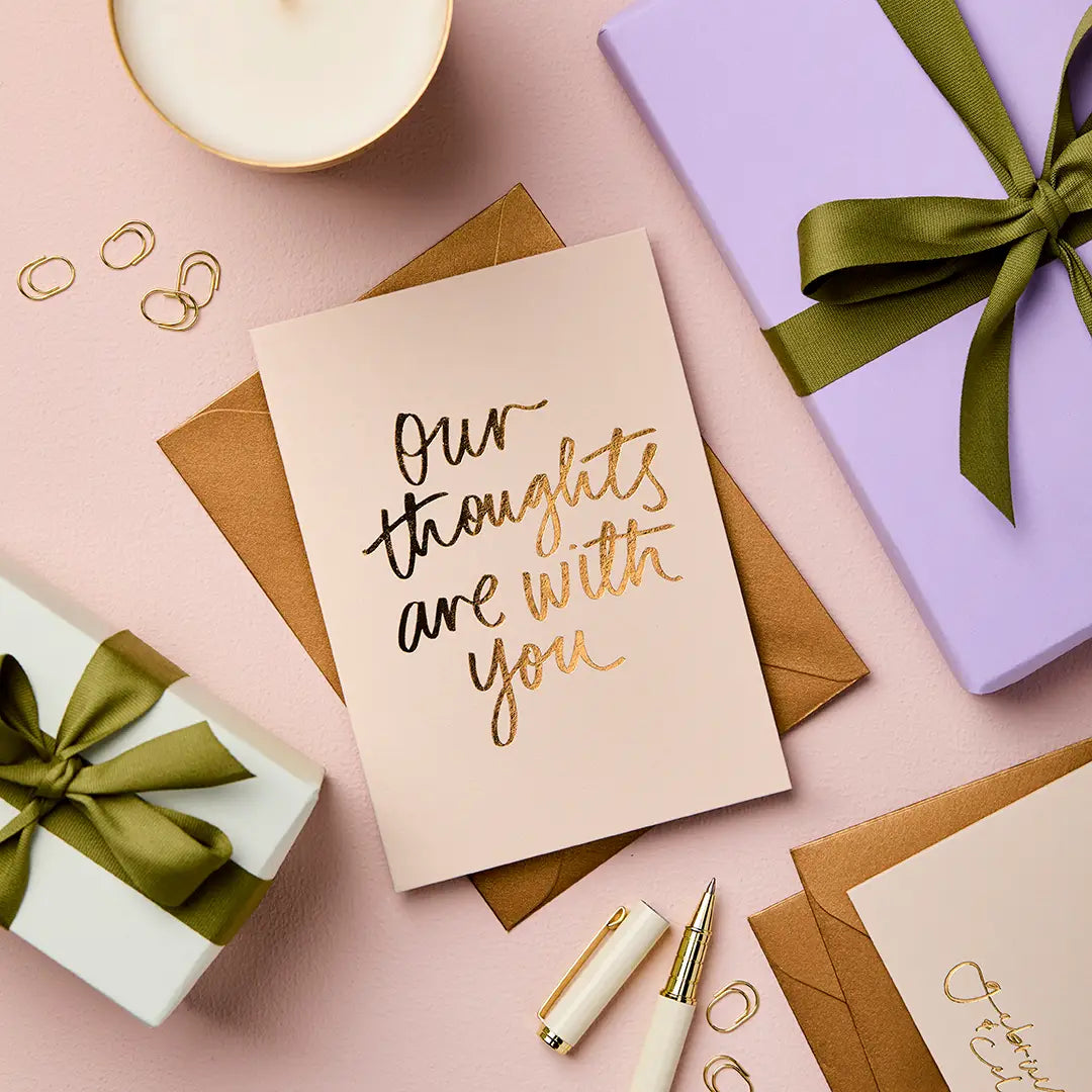 Our Thoughts Are With You Card