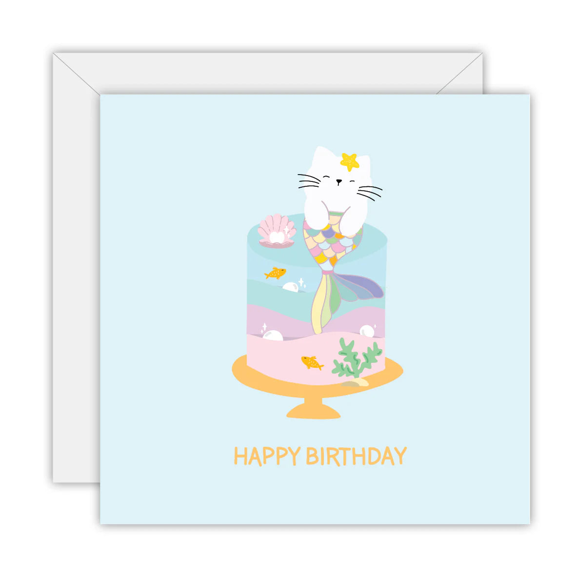 Purr-Maid Happy Birthday Card