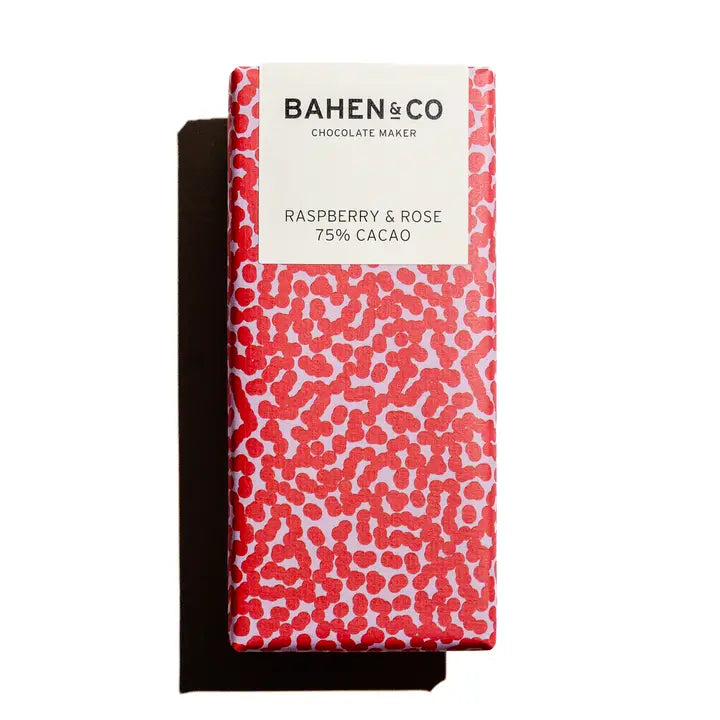 Bahen & Co Raspberry & Rose Chocolate Bar