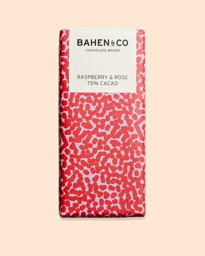 Bahen & Co Raspberry & Rose Chocolate Bar