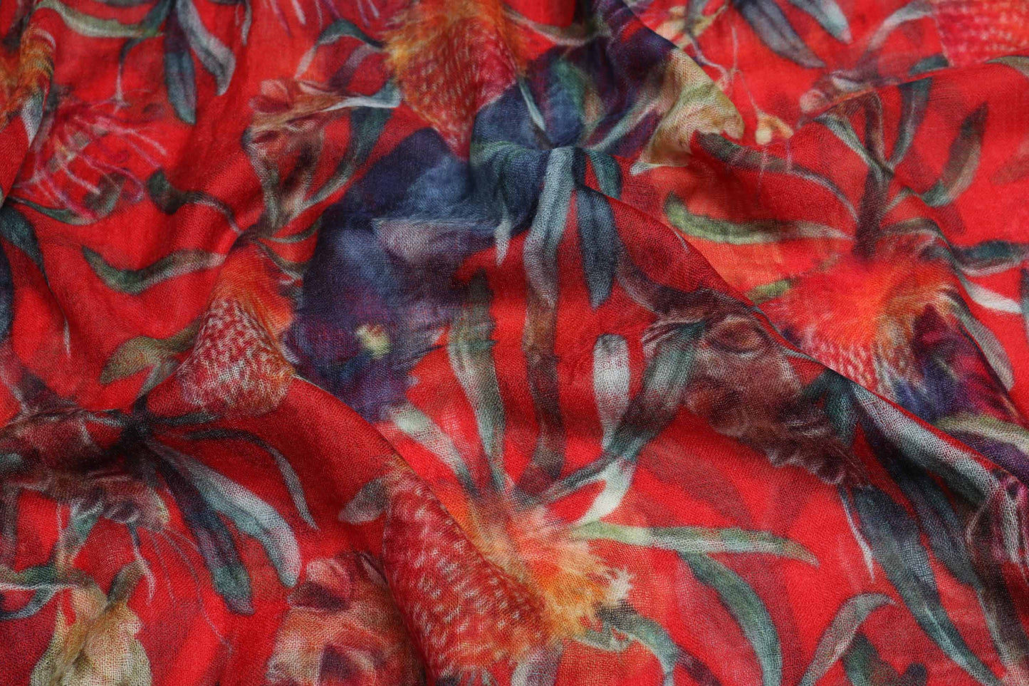 Red Cockatoo Cotton Modal Scarf