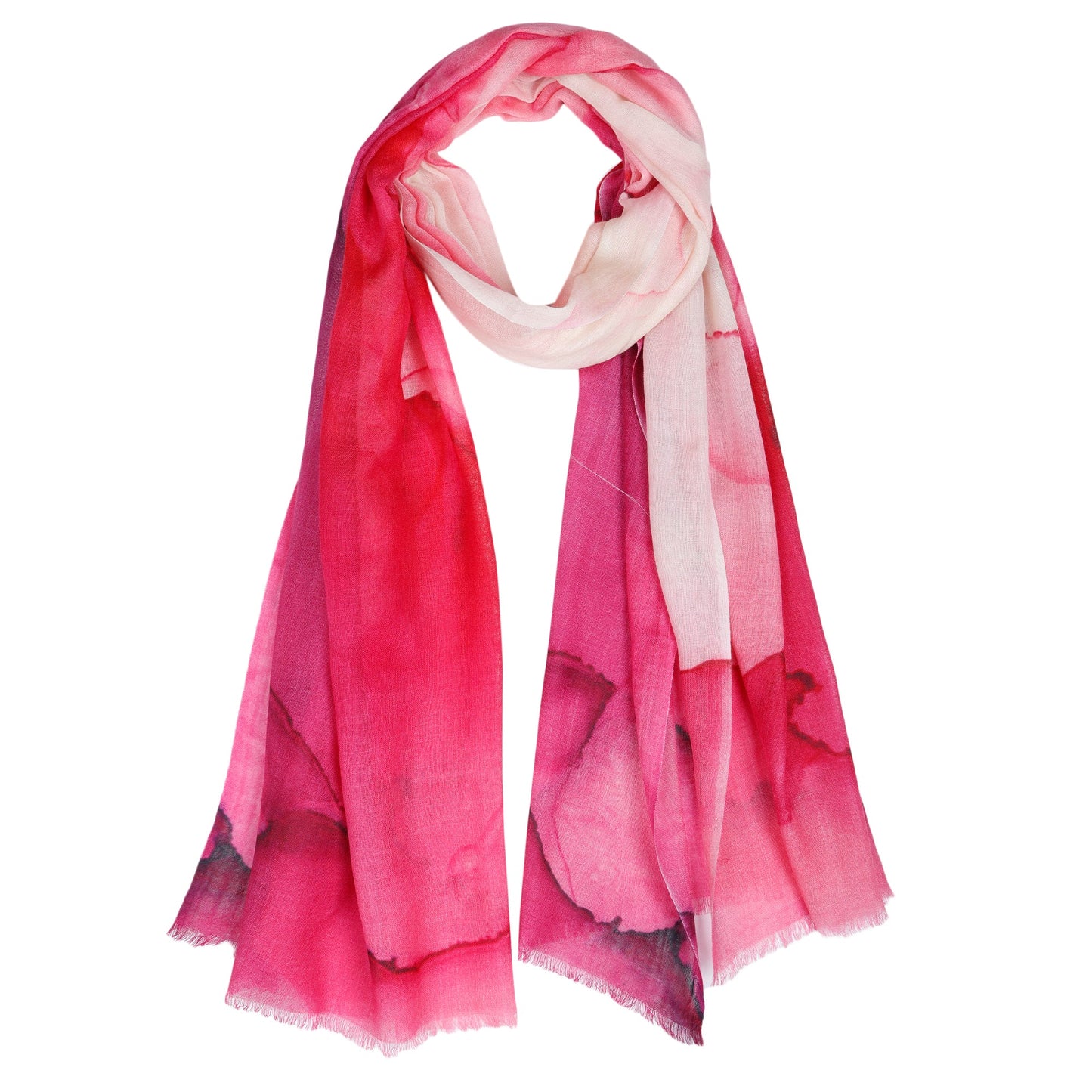 Rosé Dreams Abstract Cotton Modal Scarf