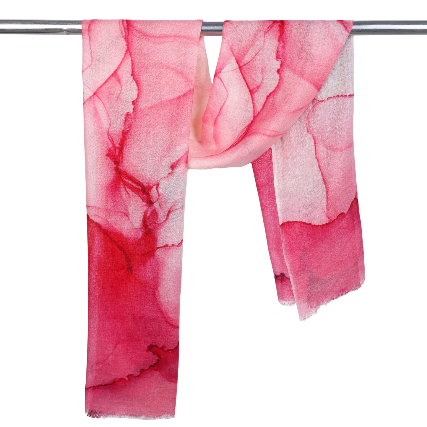 Rosé Dreams Abstract Cotton Modal Scarf