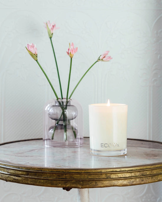 Ecoya Sweet Pea & Jasmine Madison Jar Candle