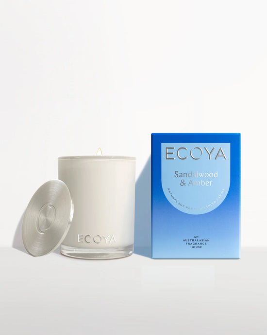 Ecoya Sandalwood & Amber Madison Jar Candle