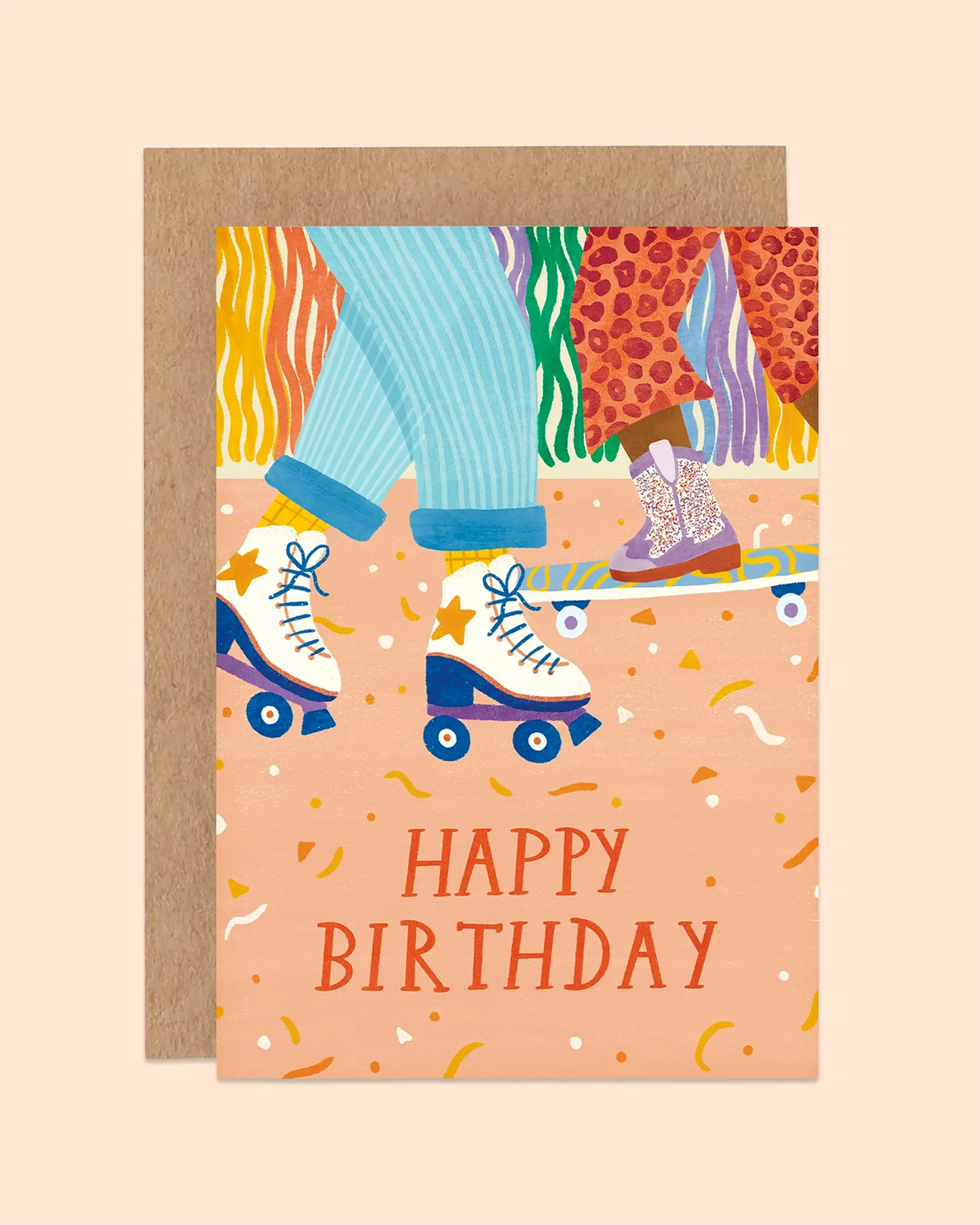 Skating Birthday Card