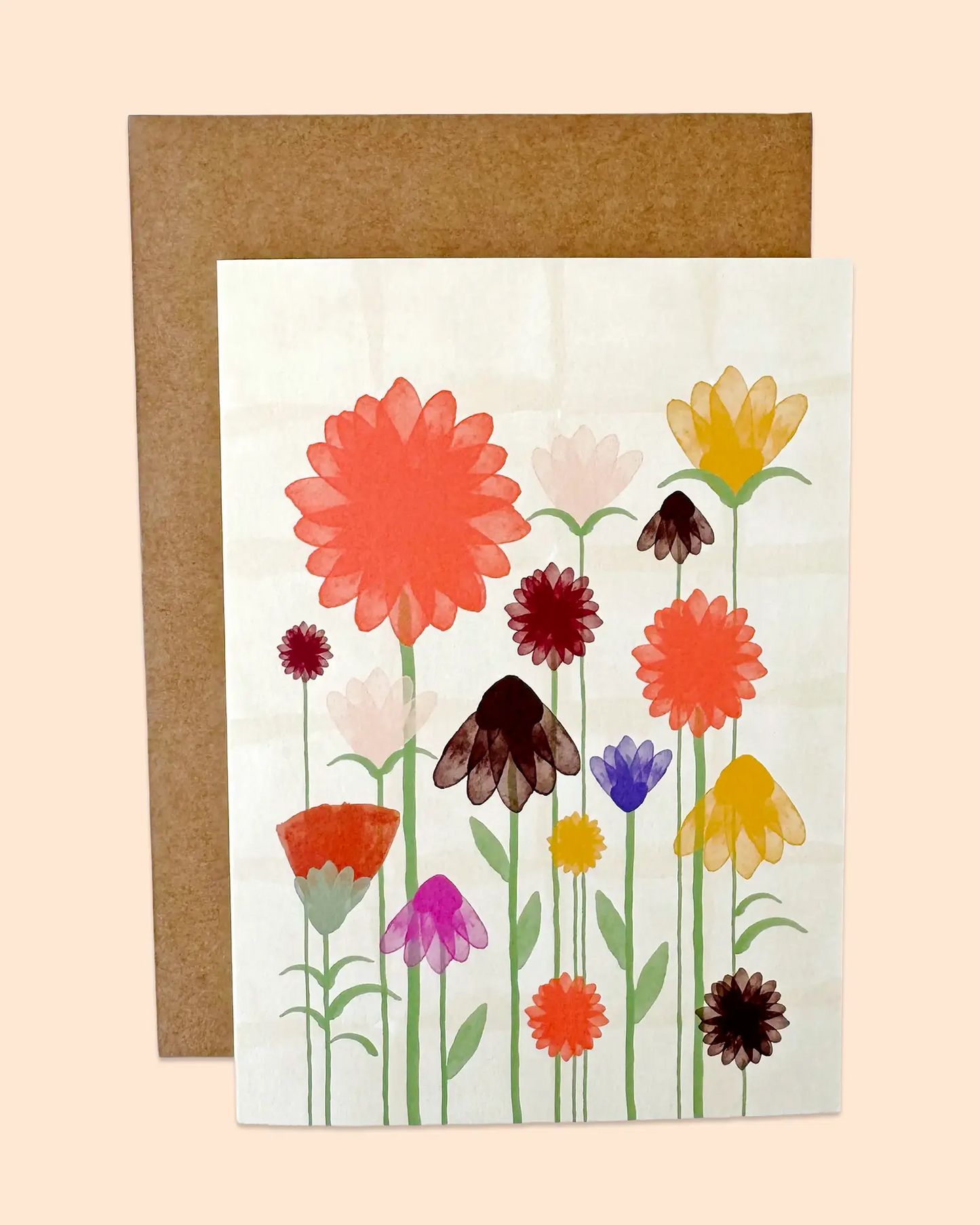 Standing Flowers Card