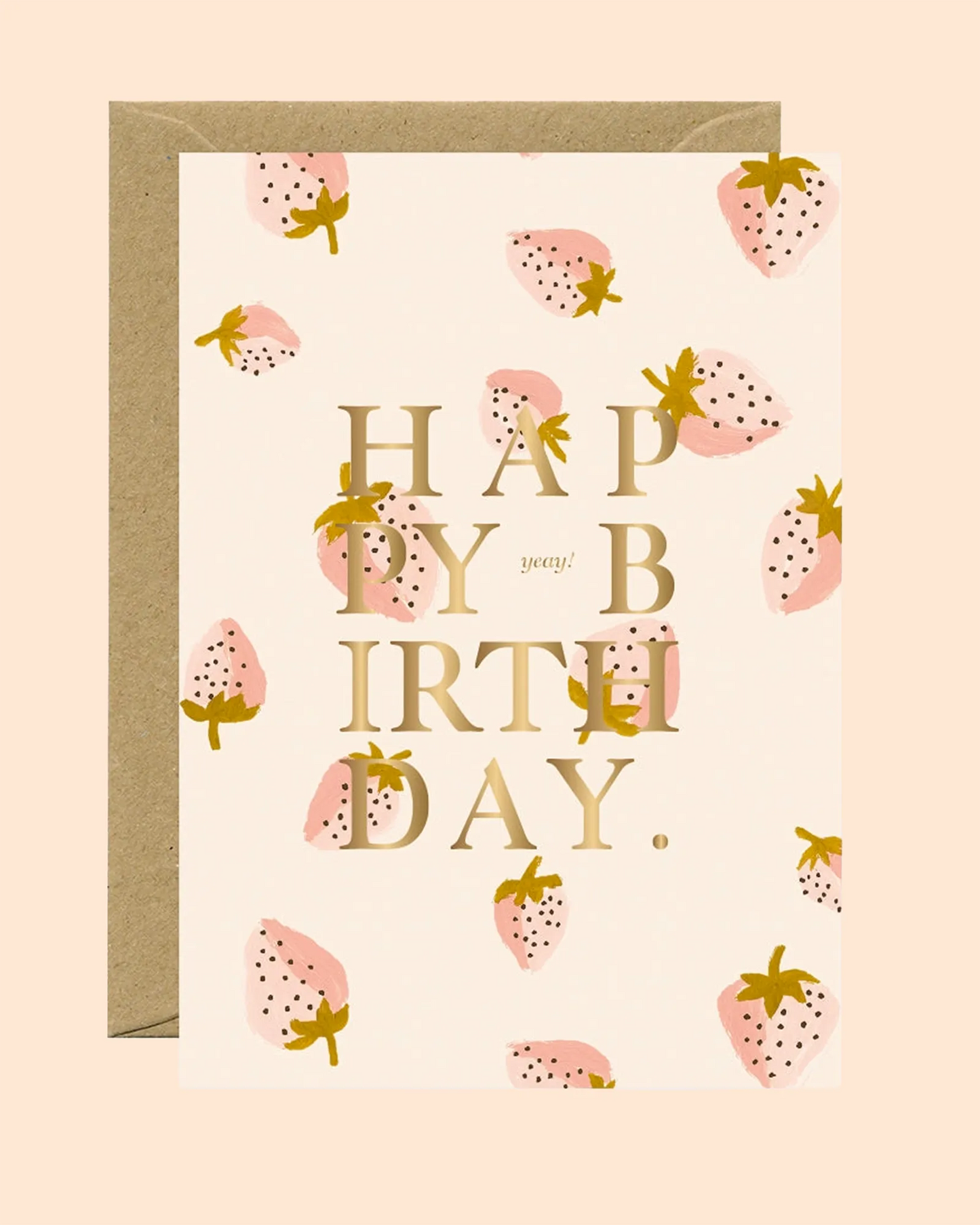 Strawberries Birthday Card