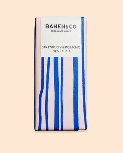 Bahen & Co Strawberry & Pistachio Chocolate Bar
