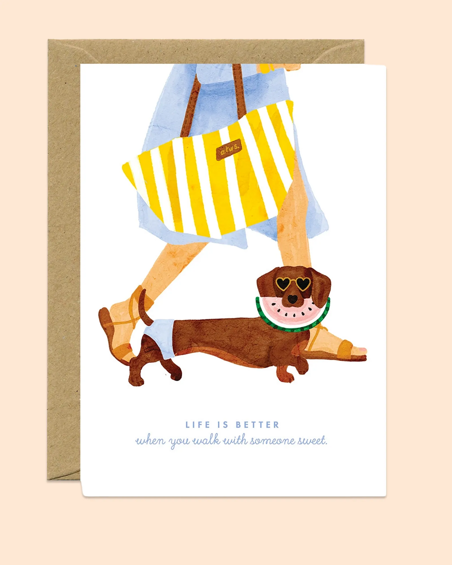 Summer Dachshund Card