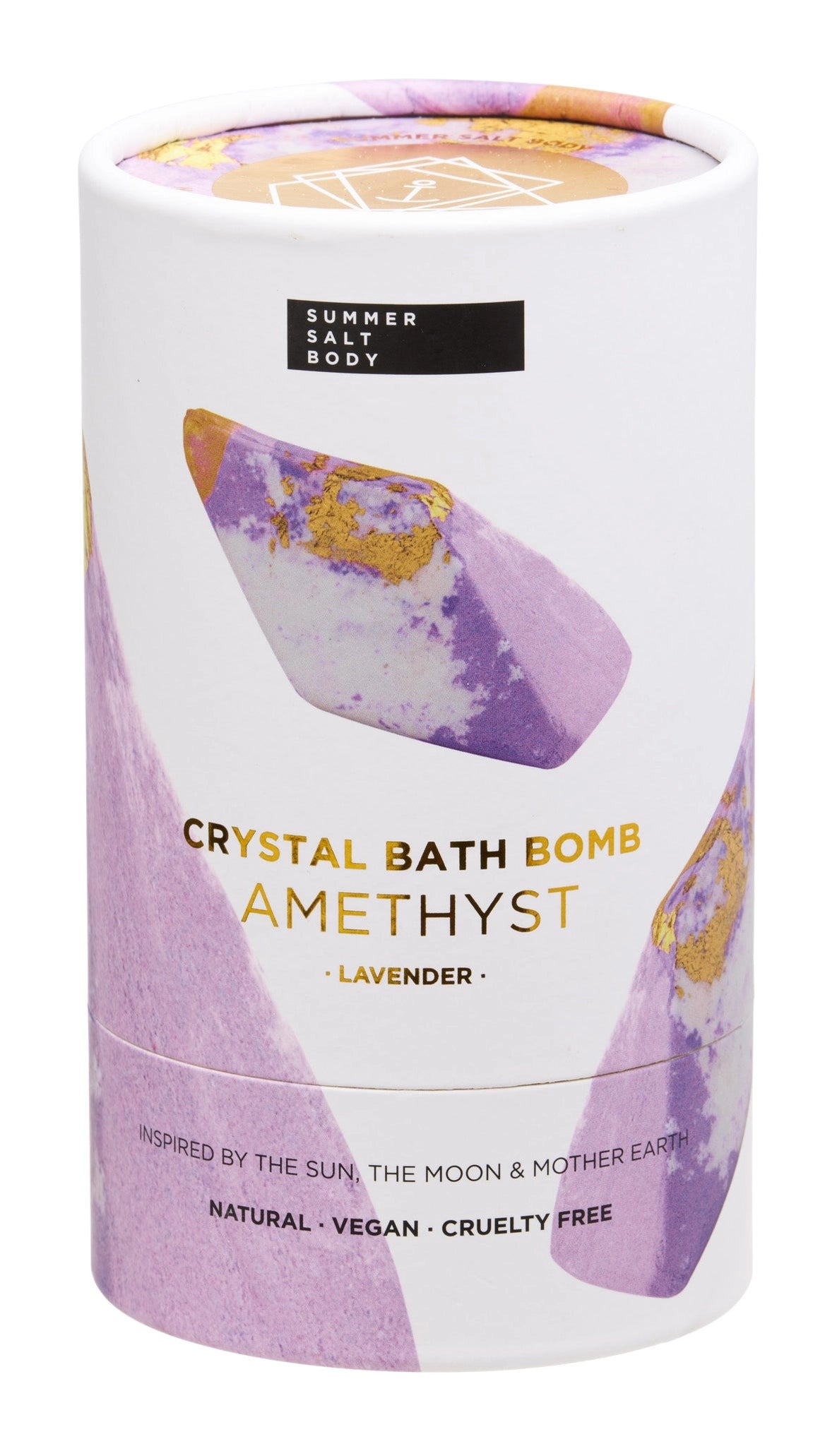 Summer Salt Body Crystal Bath Bomb Amethyst (Lavender)