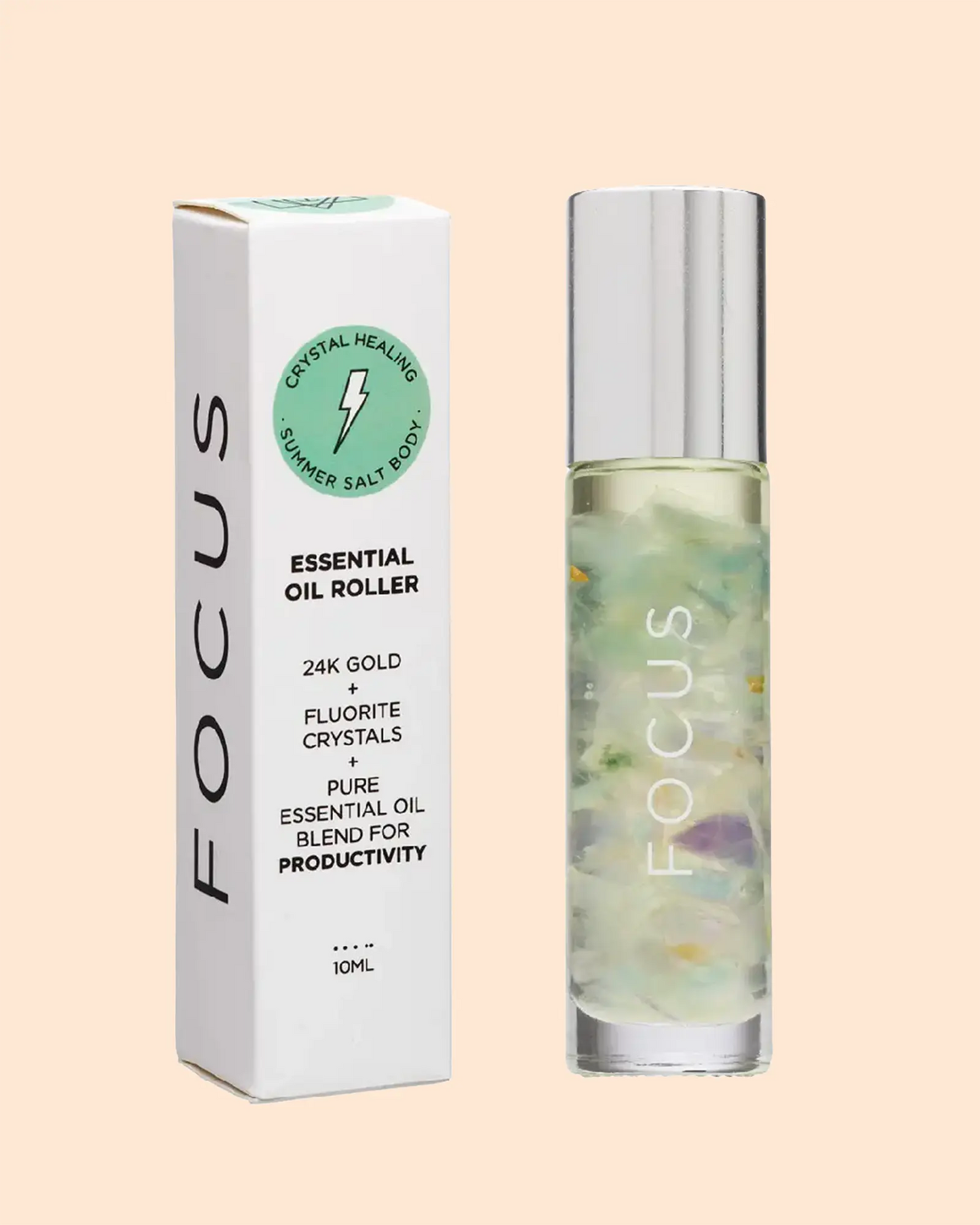 Summer Salt Body Essential Oil Roller (Focus) (10ml)